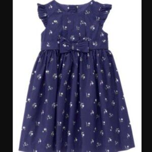 Janie and Jack Violet Meadow Blue Purple Floral Dress Size 5